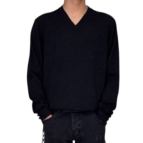 EXPRESS MENS BLACK GRAY SWEATER - Picture 1 of 5